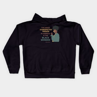 Black Women are Queens to be Respected Kids Hoodie